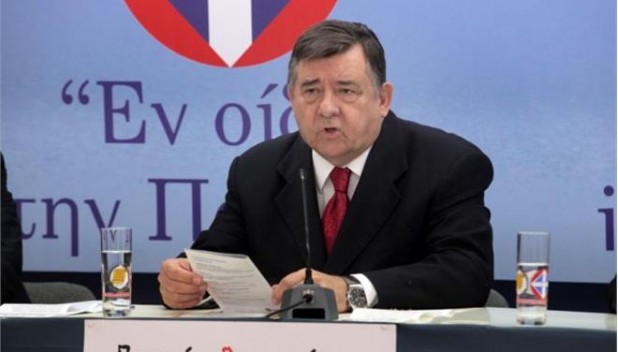 Ο πρόεδρος του ΛΑΟΣ, Γιώργος Καρατζαφέρης
