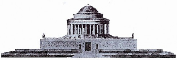 To Πάνθεον, πρόσοψη (σχέδιο Λύσανδρου Καυτατζόγλου